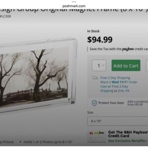 Frame…New clear acrylic magnetic picture frames 13x19 price per frame..10 avail.